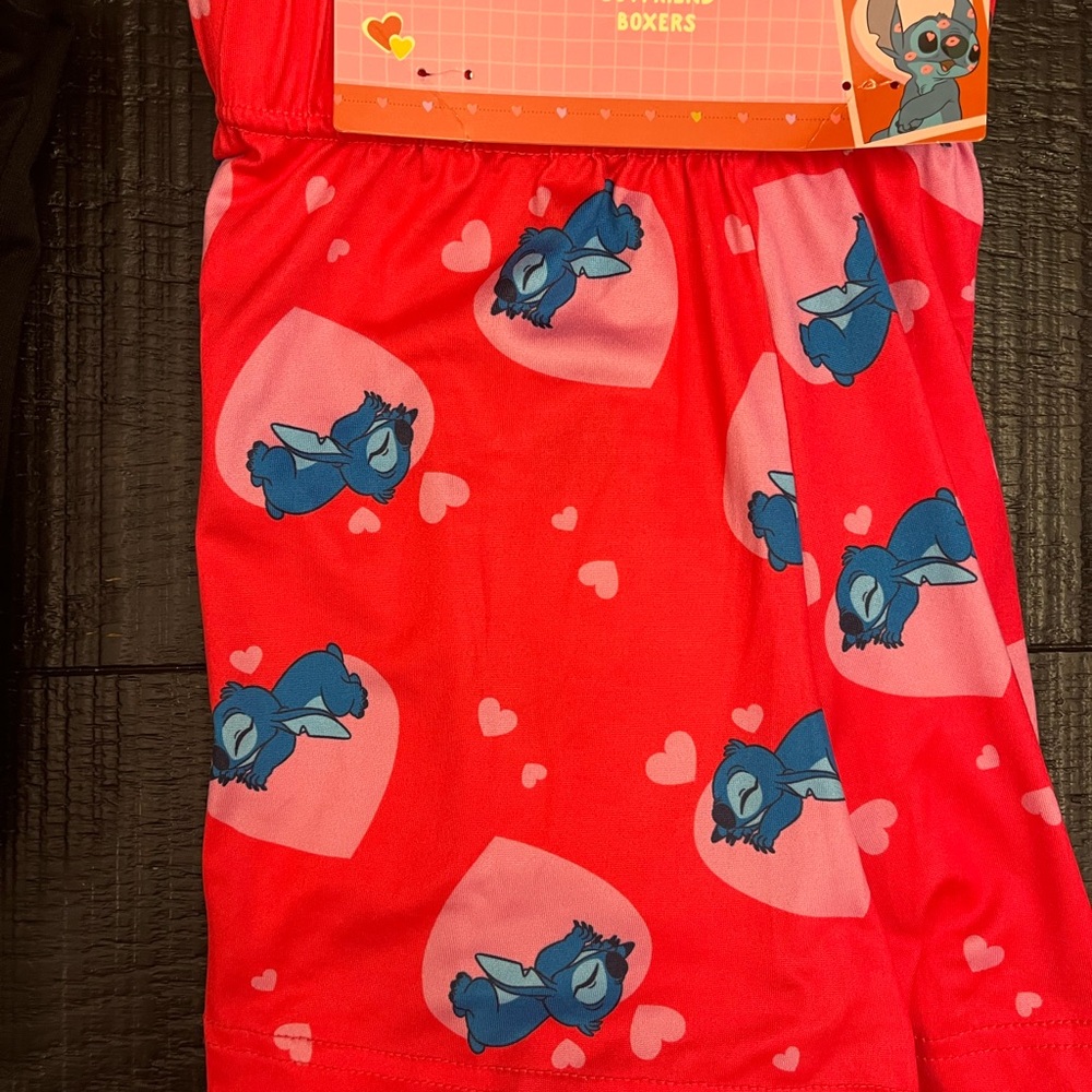 Disney Stitch Boyfriend Boxers 2-Piece Set Women Large - Picture 11 of 13